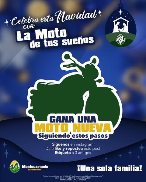 Imagen de 🎄 ¡Gana la moto de tus sueños esta navidad con Montecar
