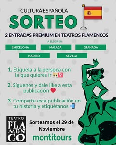 Imagen de 💃✨ ¡SORTEO FLAMENCO! ✨💃
En nuestra agencia de via
