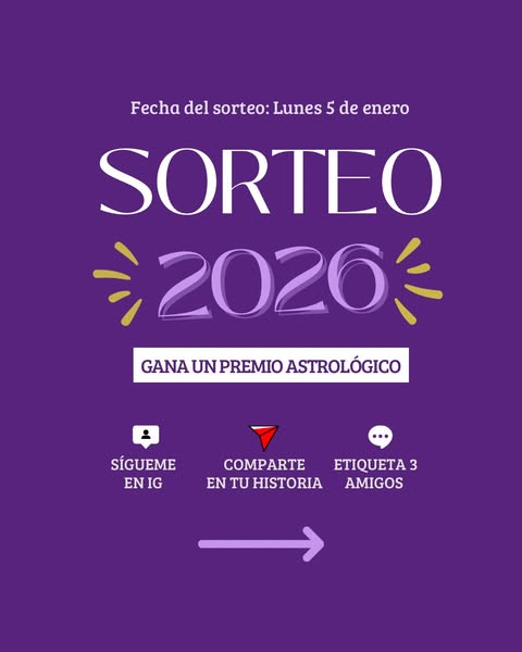 Imagen de ✨ SORTEO 2026 ✨
Si 2025 te arrastró, te sacudió o te p