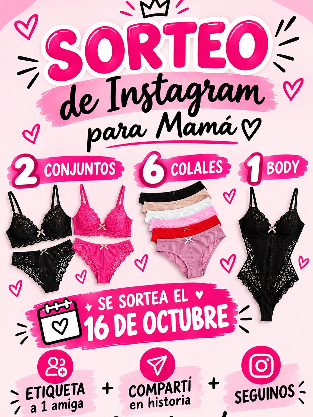 Imagen de 🎀✨ ¡SORTEO ESPECIAL PARA MAMÁ! ✨🎀

Queremos mima