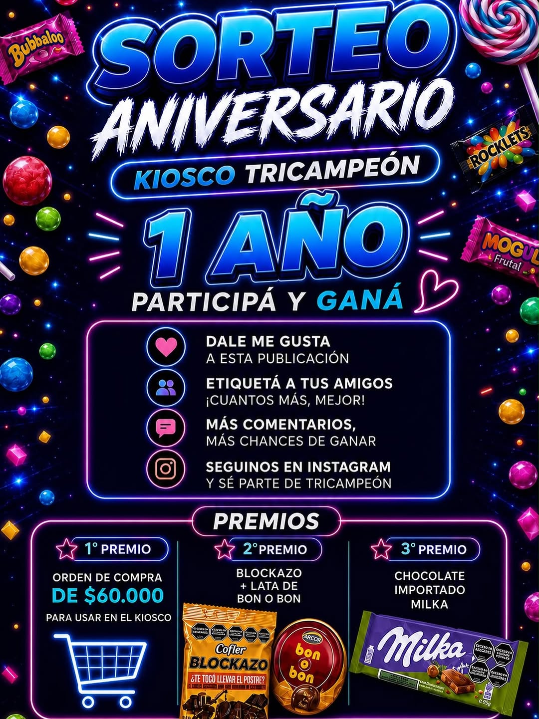Imagen de 🎉🥳 ¡SE VIENE NUESTRO SORTEO ANIVERSARIOOOO! 🥳🎉
