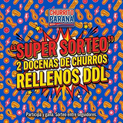 Imagen de 🔥💥 SUPER SORTEO CHURRITO PARANÁ💥🔥

¿Listo para