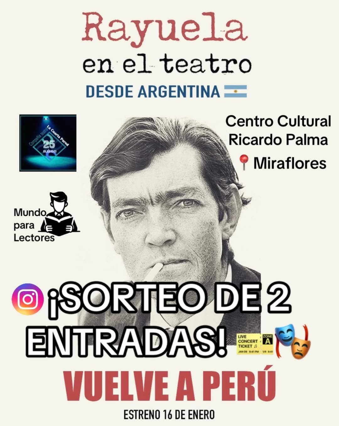 Imagen de 😱 ¿TE IMAGINASTE ALGUNA VEZ “RAYUELA” EN EL TEATRO? 