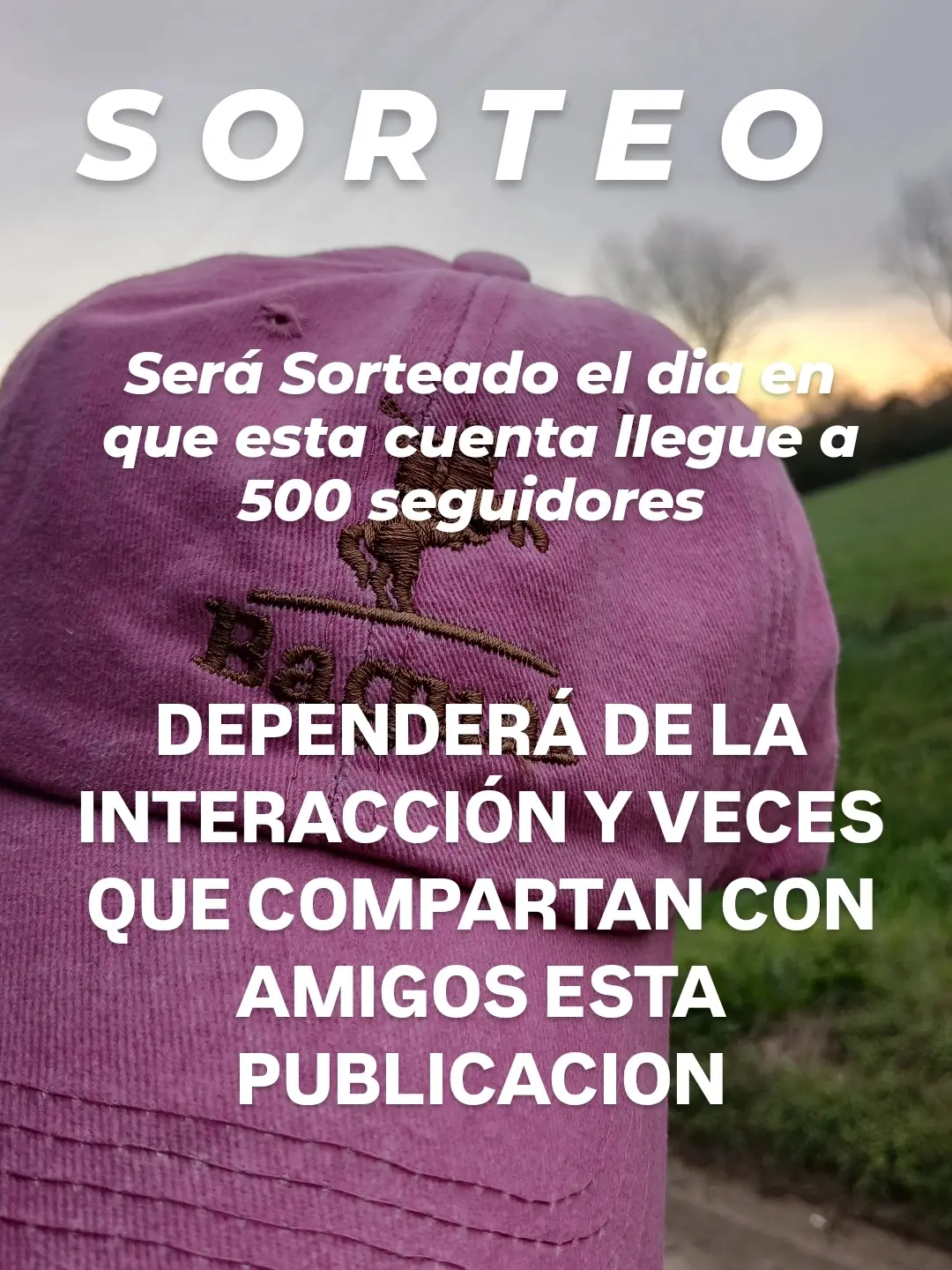 Imagen de S O R T E O.
EL PRIMER SORTEO SE HARÁ DIA QUE ESTA CUENTA L