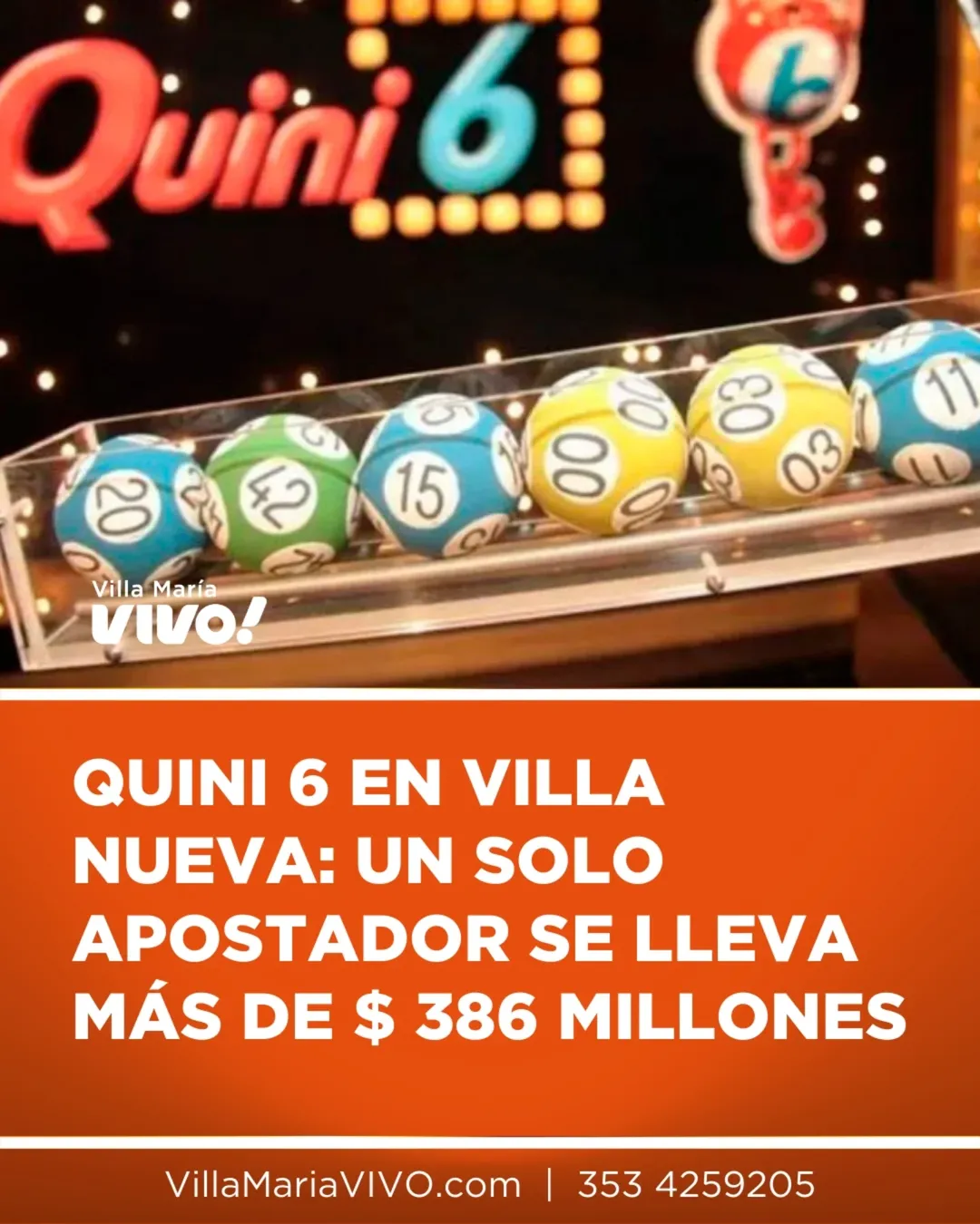 Imagen de El sorteo N° 3356 del Quini 6 realizado en la sede central 