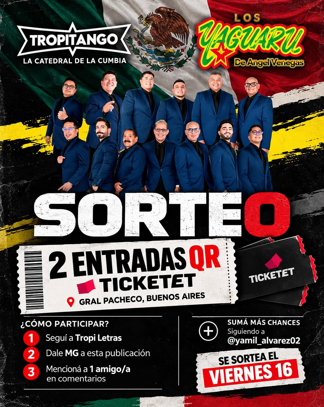Imagen de ¡SORTEAMOS 2 ENTRADAS QR PARA VER A LOS YAGUARÚ EN TROPITA