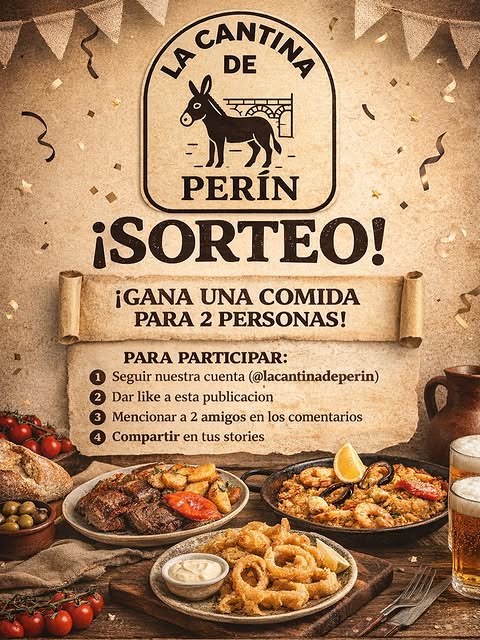 Imagen de 🎉 ¡SORTEO EN LA CANTINA DE PERÍN! 🎉

¿Te gustaría 