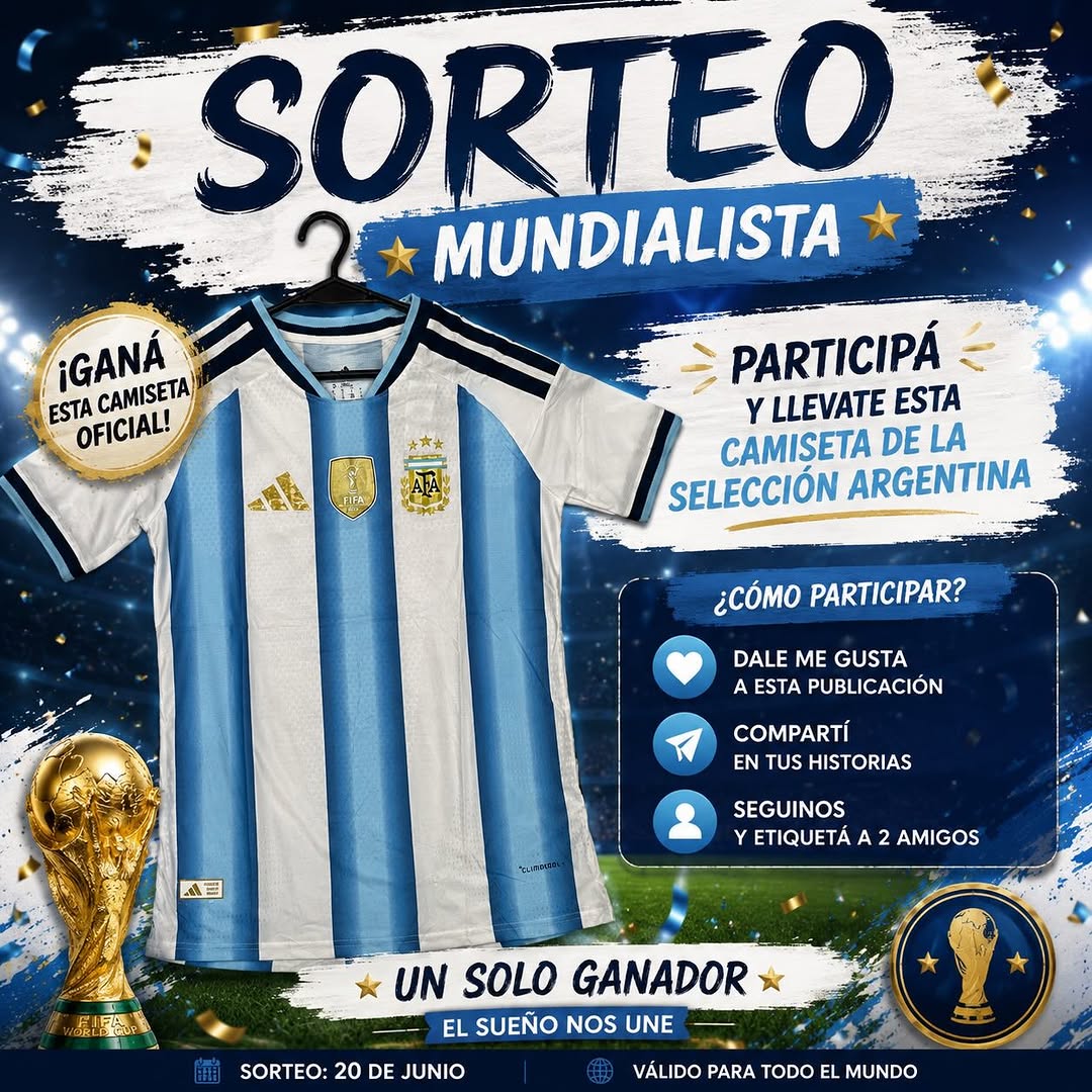 Imagen de 📣🇦🇷 ¡SORTEO MUNDIALISTA DEMIAN STORE! 🇦🇷📣