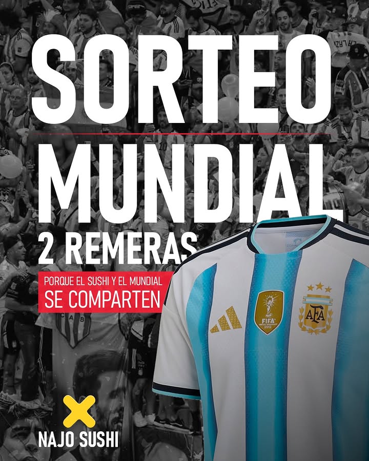 Imagen de Porque el sushi y el Mundial se comparten. 🍣🔵⚪
Sorte