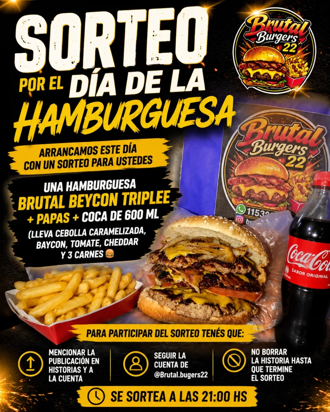 Imagen de 🍔🔥 SORTEO DÍA DE LA HAMBURGUESA 🔥🍔

Arrancamos 