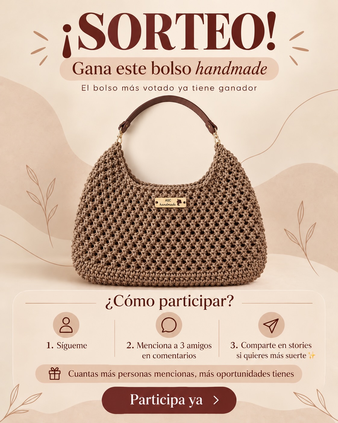 Imagen de 🎁 ¡SORTEO! 🎁
¡Ya tenemos bolso ganador! 🤎 Ahora p