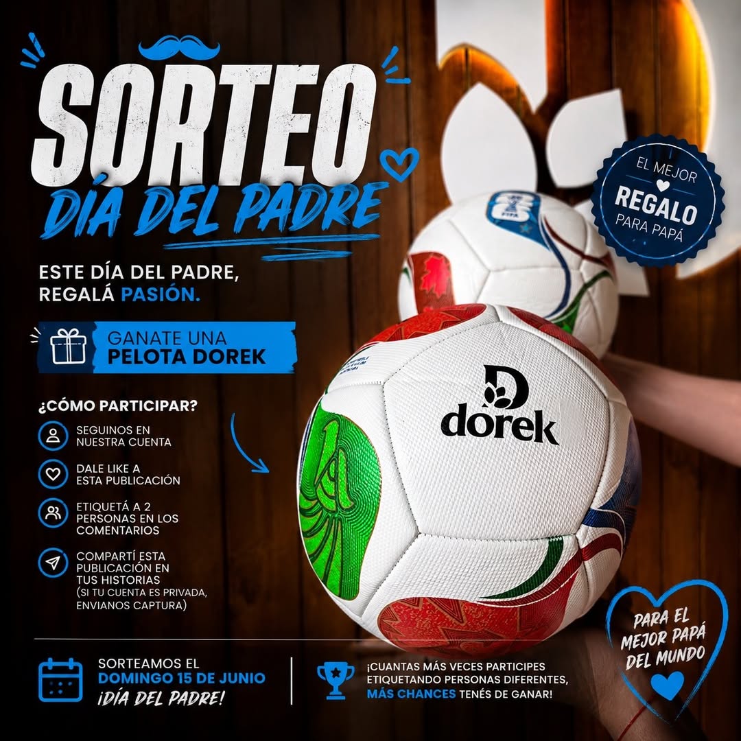 Imagen de 🎉 SORTEO DÍA DEL PADRE ⚽

🎁 ¡Este Día del Padre q