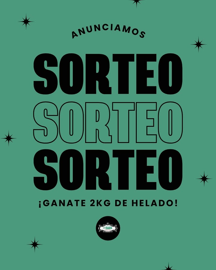 Imagen de 🍨🎉 ¡SORTEO TARENTO! 🎉🍨

¿Querés ganar 2KG de 