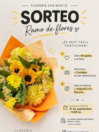 Imagen de 🌼✨ ¡SORTEO PRIMAVERA EN FLORERÍA SAN BENITO! ✨🌼 