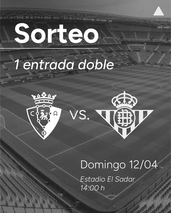 Imagen de Participa en el #sorteo de UNA ENTRADA DOBLE para el partido