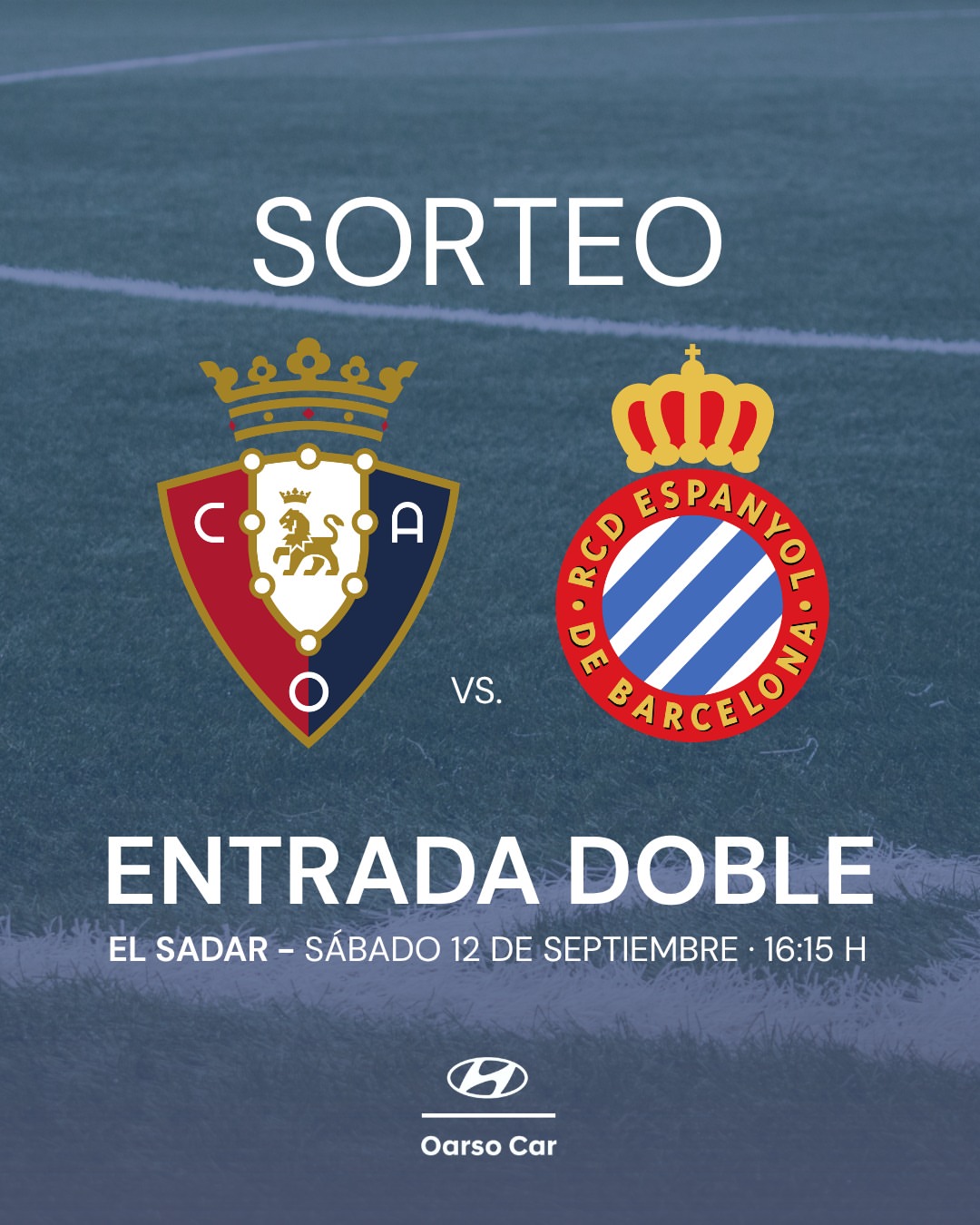Imagen de 🎟️ SORTEO EXPRESS: ¡2 ENTRADAS PARA OSASUNA 🆚 RCD E