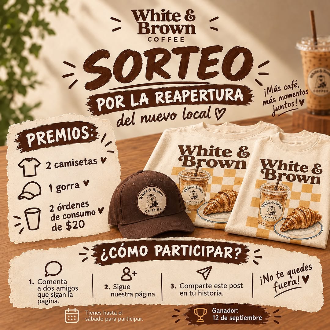 Imagen de ✨☕ ¡SORTEO POR REAPERTURA! ☕✨
¡Estamos de celebrac