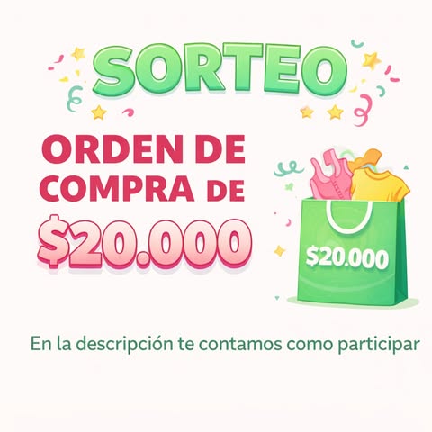 Imagen de ¡Se viene un regalito! 💖

Podés ganar una ORDEN DE COMP
