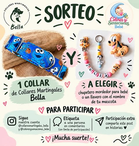 Imagen de 🎉🐾 ¡SORTEO! 🐾🎉
¡Estamos de sorteo junto a @col
