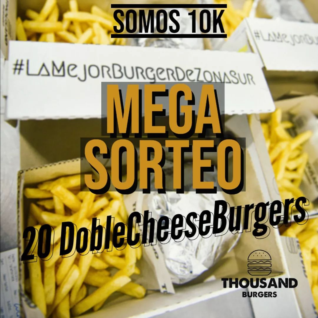 Imagen de 🔥MEGA SORTEO 10K EN INSTAGRAM 🥳🍔
#LaMejorBurgerDeZ