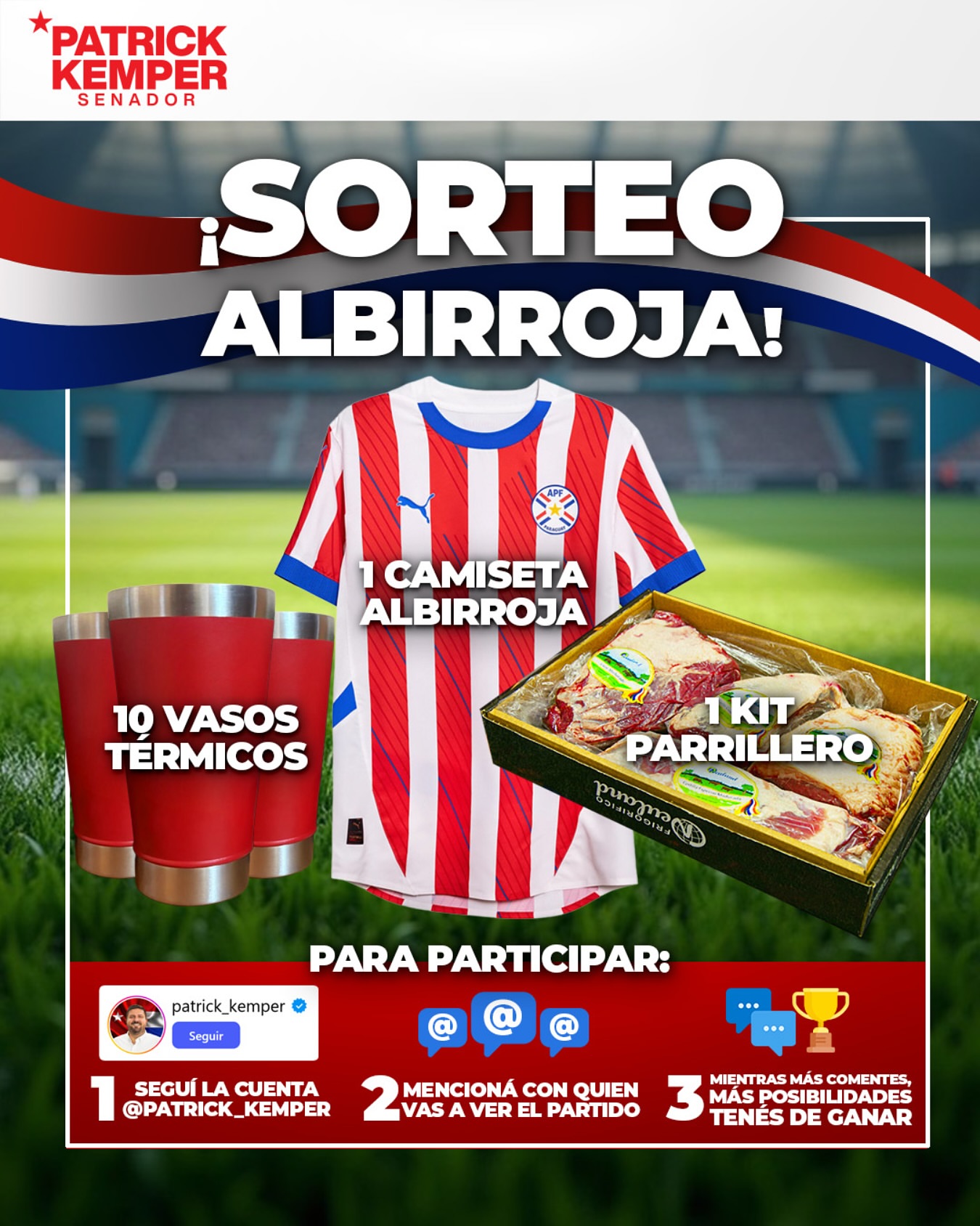 Imagen de ¡Vamos, Albirroja! 🇵🇾
Se aproxima el partido clasific
