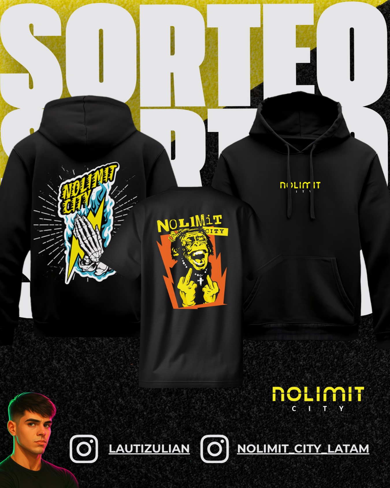 Imagen de SORTEAMOS 100€ EN MERCH DE NOLIMIT CITY⚡️
‼️ 2 GA