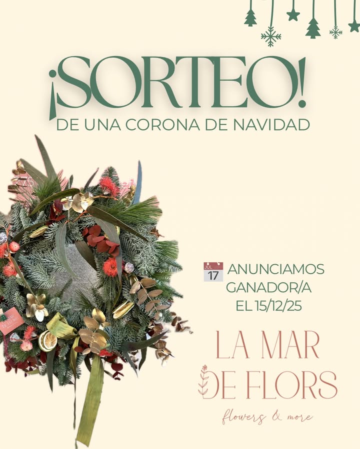 Imagen de 🎄✨ ¡SORTEO NAVIDEÑO EN LA MAR DE FLORS! ✨🎄
Si a