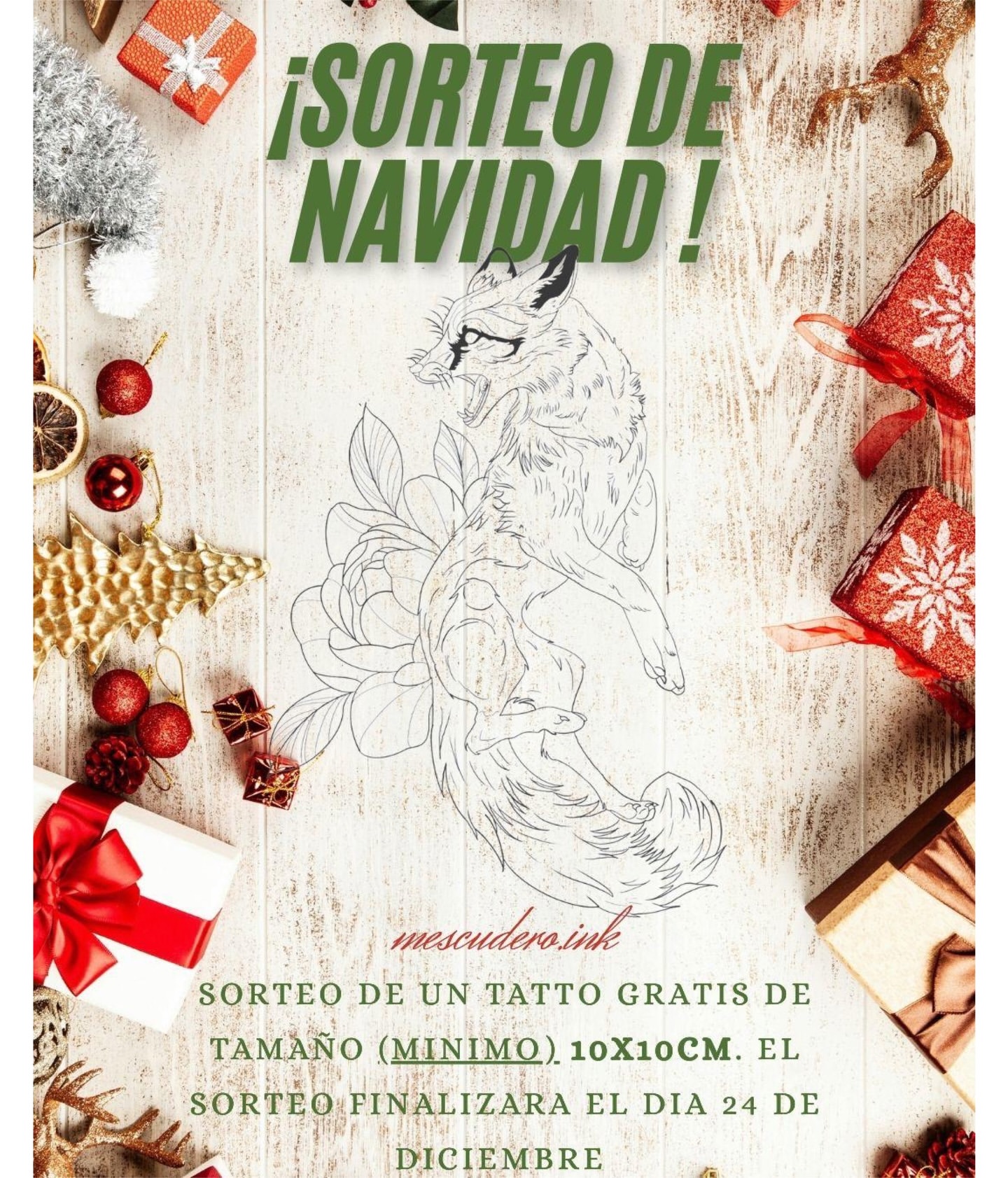 Imagen de 🎄✨ SORTEO NAVIDEÑO TATTOO ✨🎄
Porque en Navidad se