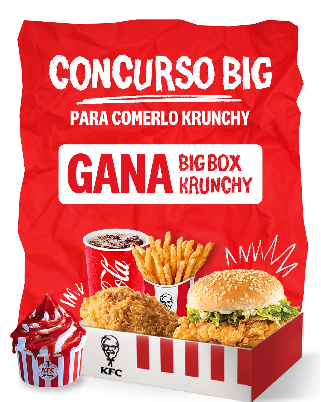 Imagen de ¡CONCURSO!
GANA 1 de los (3) combos Big Box Krunchy para qu