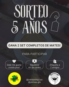 Imagen de GRAN SORTEOOO PARA FESTEJAR LOS 5 AÑOS DE NUESTROS EMPRENDI