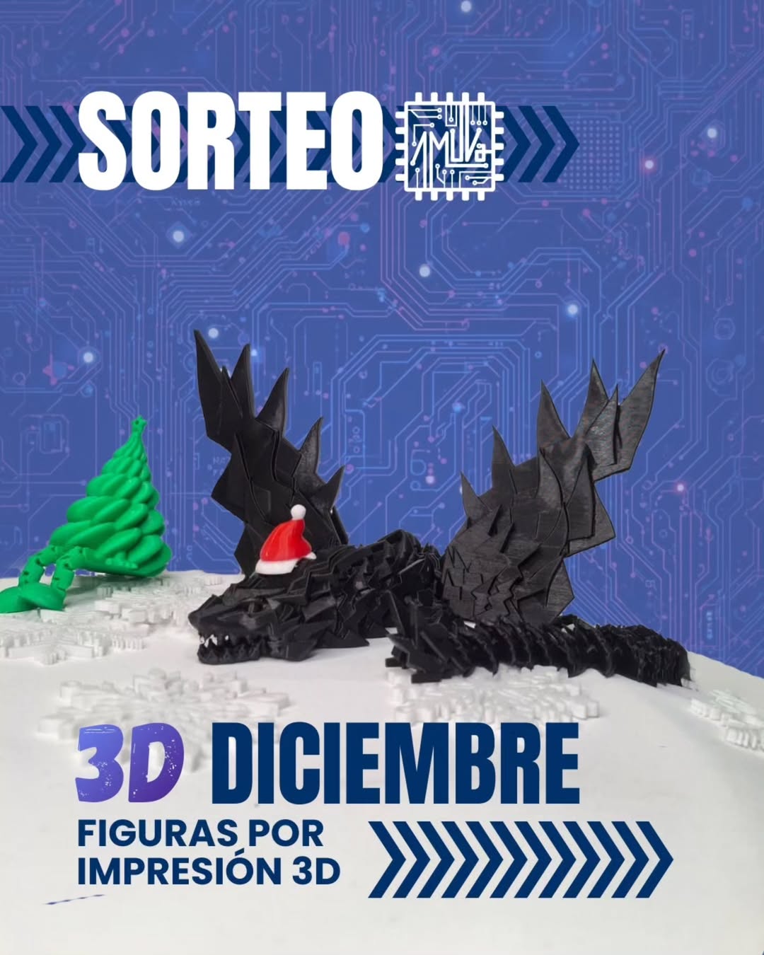 Imagen de SORTEO 3D DICIEMBRE
Sorteamos varias figuras impresas en 3D