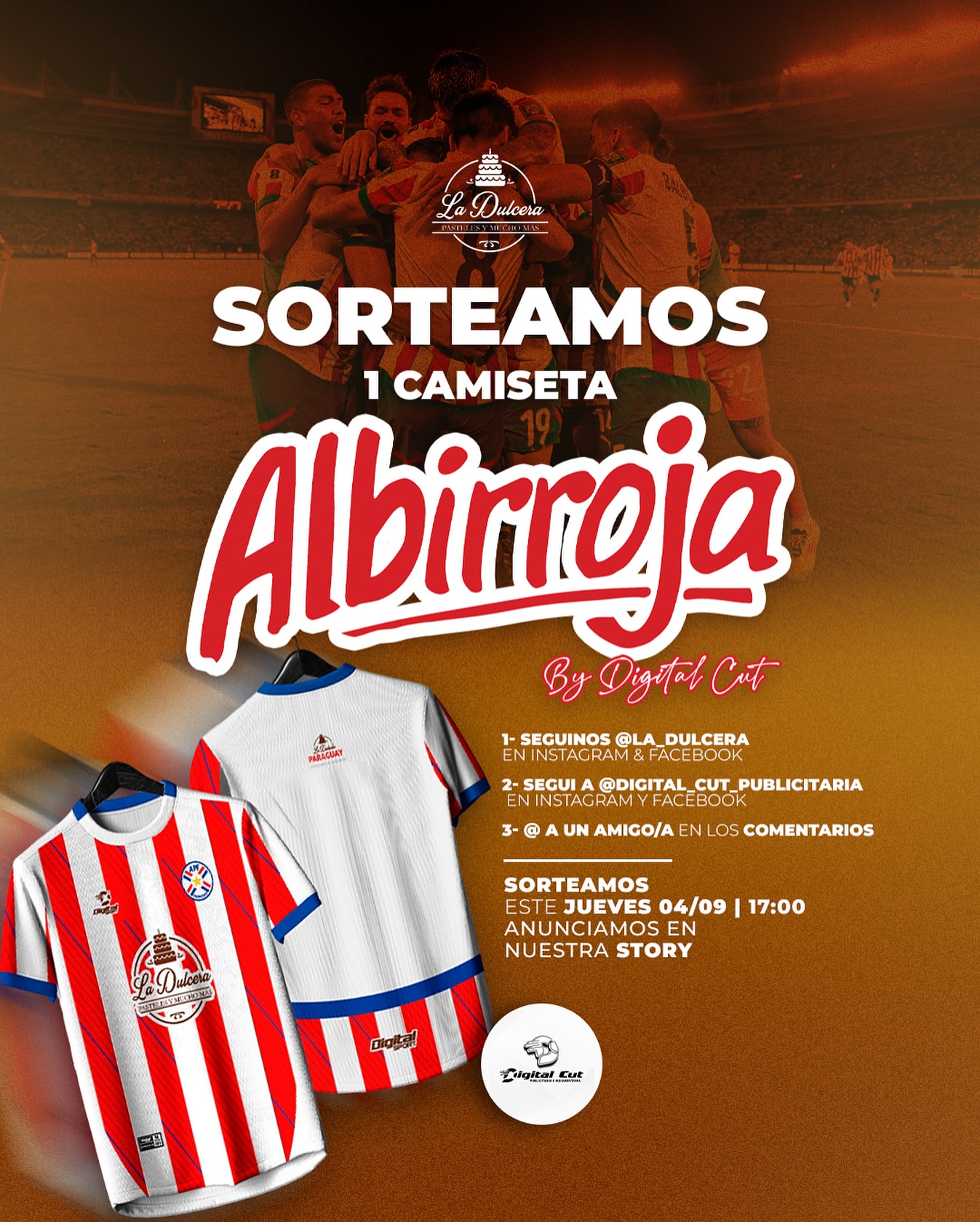 Imagen de 🎉 SORTEAMOS UNA CAMISETA ALBIRROJA 🇵🇾😍❤️