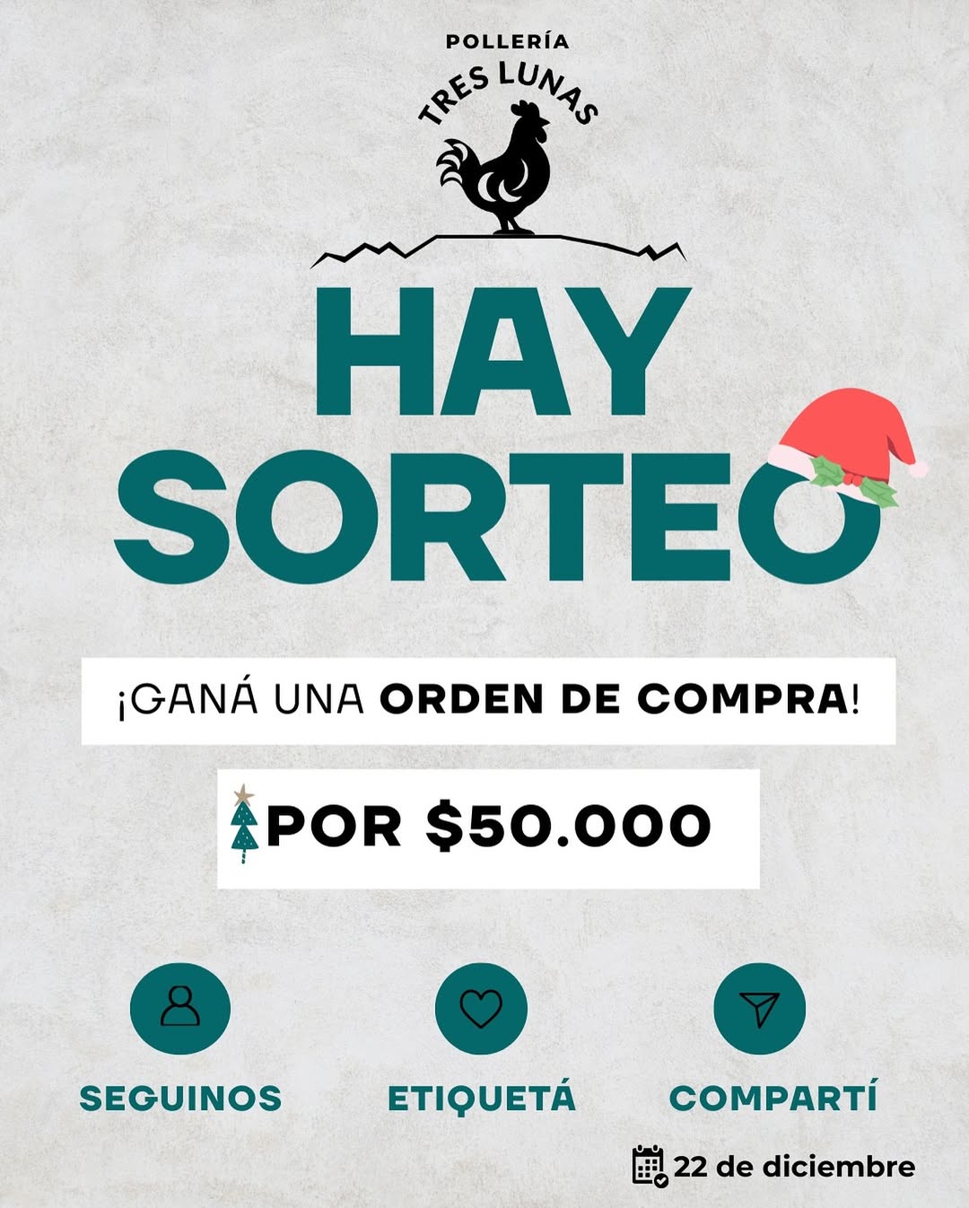 Imagen de 🎉🐔 ¡SORTEO NAVIDEÑO!
En Pollería Tres Lunas querem