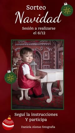 Imagen de SORTEAMOS UNA MINI SESIÓN DE NAVIDAD
Tenes tiempo hasta dom