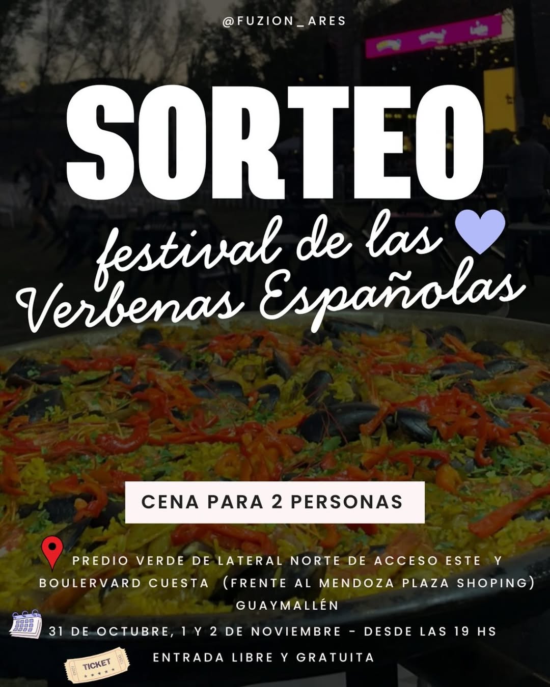 Imagen de Nuevo sorteo por el Festival de las Verbenas Españolas 🎉