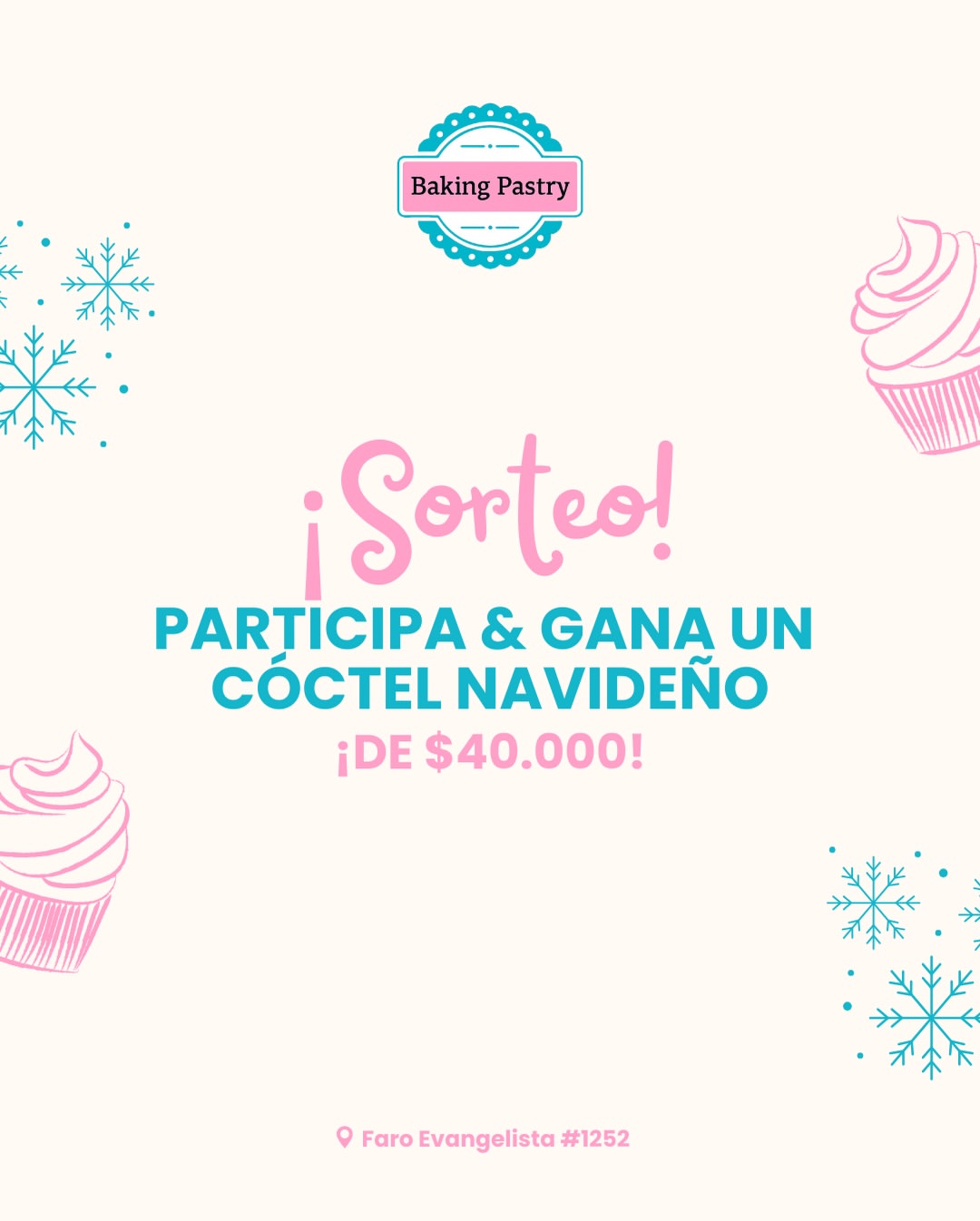 Imagen de ¡🎉 ¡SORTEO NAVIDEÑO DE BAKING PASTRY! 🎄🍰🎁
Es