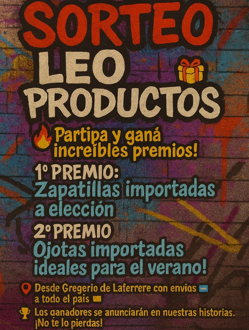 Imagen de 🎁✨ SORTEO LEO PRODUCTOS ✨🎁
🔥 ¡Participá y gan