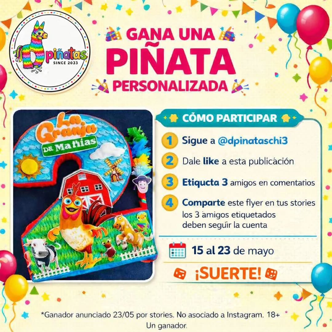 Imagen de 🪅 ¡ALGUIEN SE VA A LLEVAR UNA PIÑATA de 22! 🪅

Y no