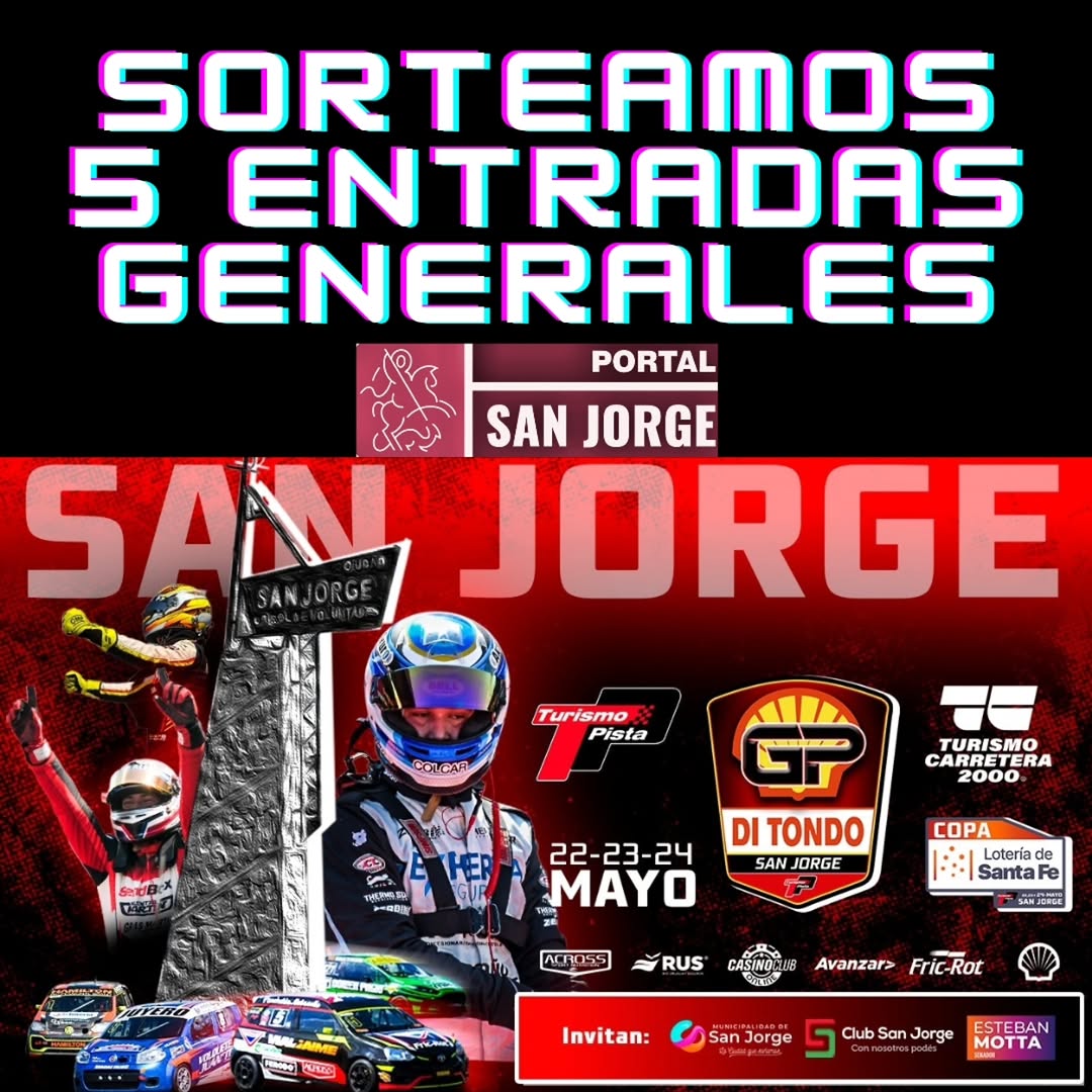 Imagen de SORTEO DE PULSERAS PARA VER TURISMO PISTA EN SAN JORGE
Par