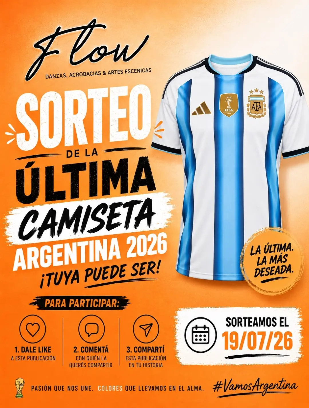 Imagen de Sorteamos una camiseta de ARGENTINA!
. Dale like a la publi