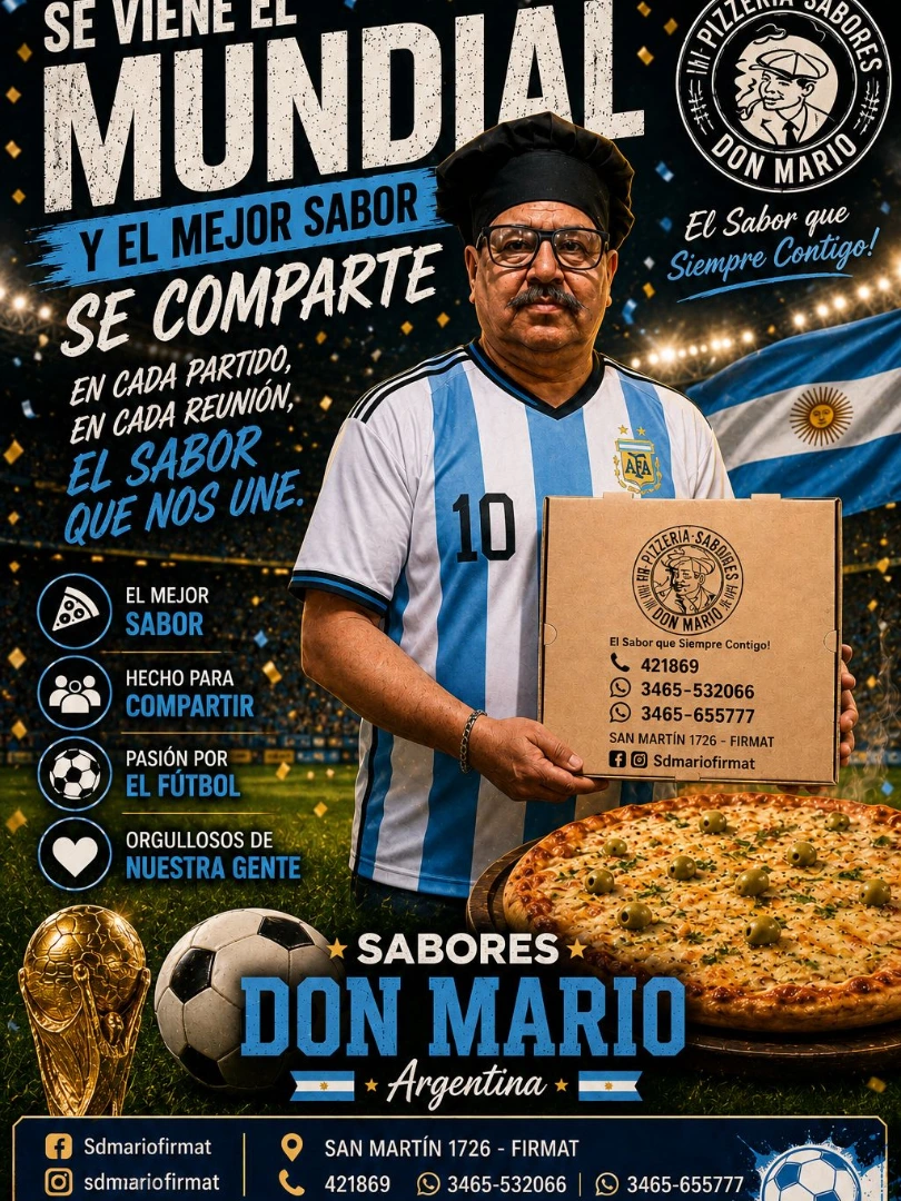 Imagen de 🇦🇷🏆 ¡EL MUNDIAL SE VIVE EN SABORES DON MARIO! 🏆