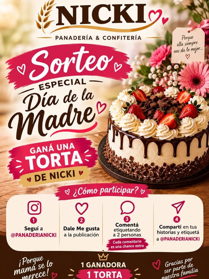 Imagen de 🎂💕 ¡SORTEO ESPECIAL DÍA DE LA MADRE! 💕🎂
Porqu