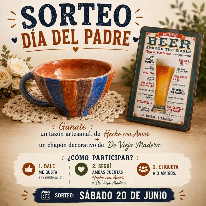 Imagen de Sorteo para el día del padre !!!
Cómo podes estar partici