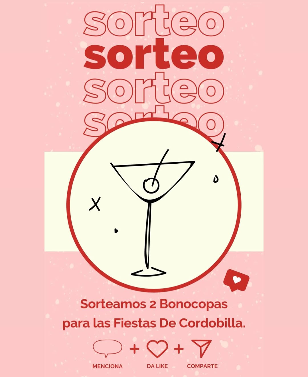 Imagen de 🎉 ¡SORTEO BONOCOPAS FIESTAS DE CORDOBILLA! 🍹🎊
¿Q