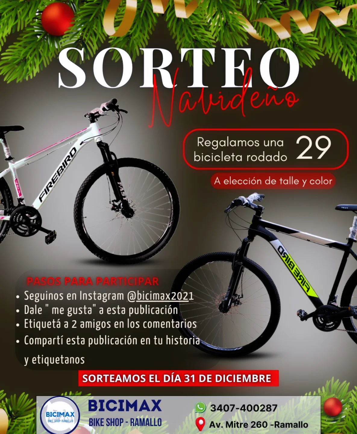 Imagen de 🎄SORTEO DE NAVIDAD🎄 en BICIMAX
En esta ocasión quere