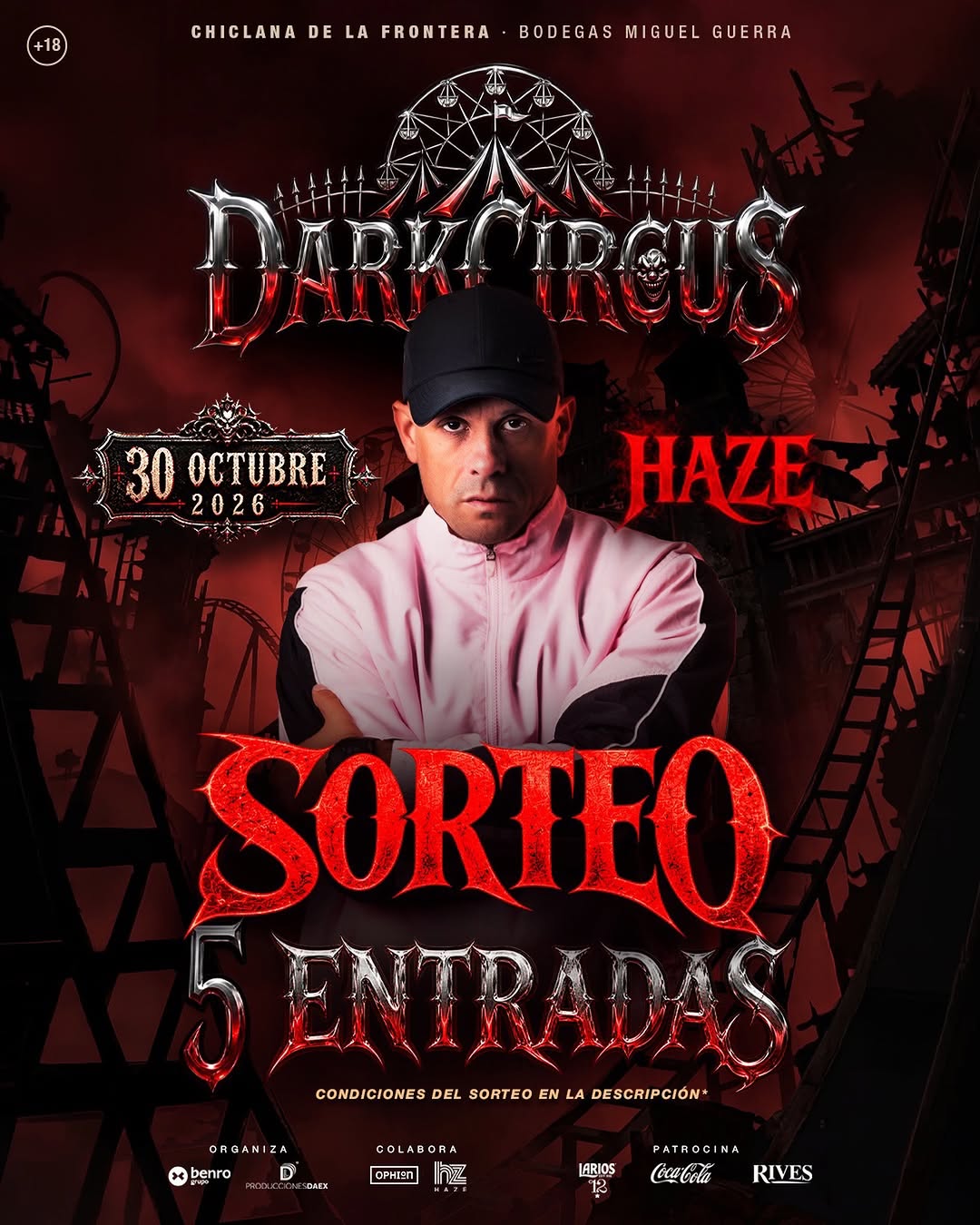 Imagen de 🎪 SORTEO DARK CIRCUS 🩸
¿Quieres 5 entradas para una