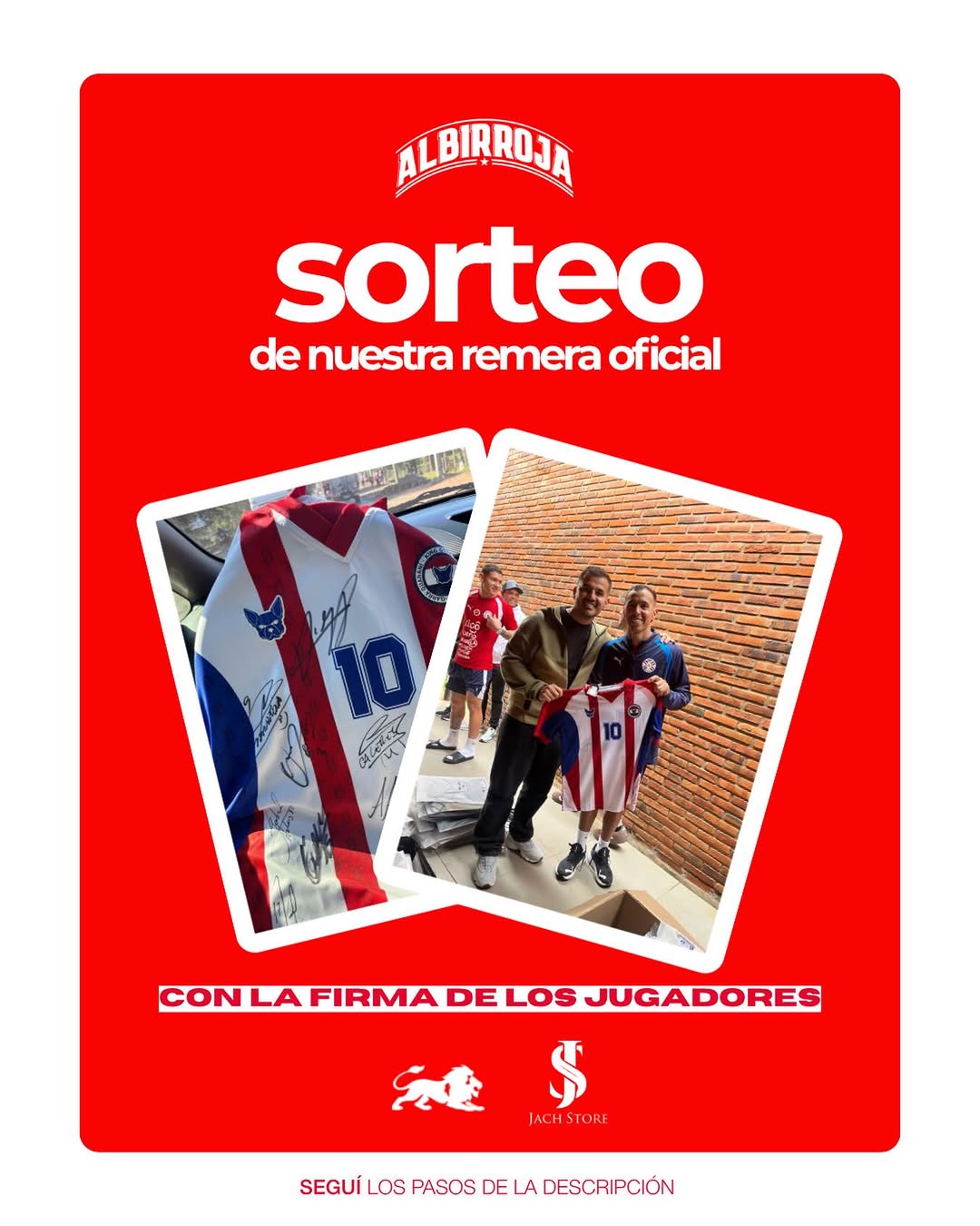 Imagen de SORTEO ALBIRROJO!🇵🇾❤️⚽️
Llévate la albirroja 
