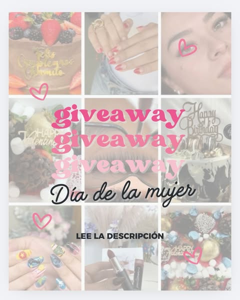 Imagen de ✨ GIVEAWAY POR EL 8M✨

¿Cómo participar?
	1.	Sigue nue