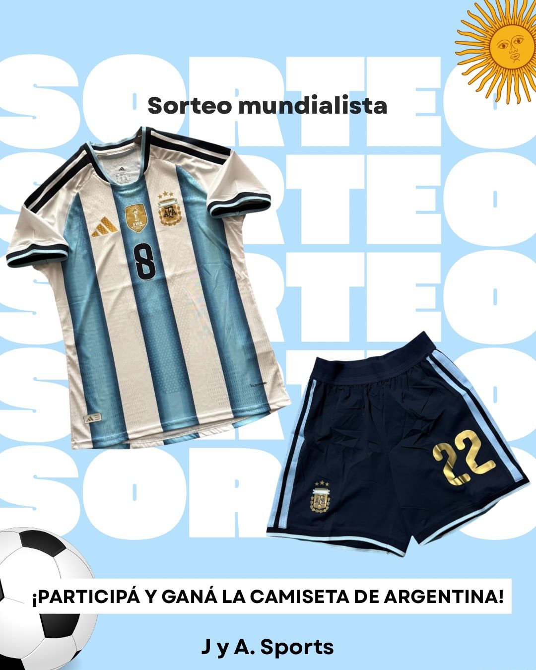 Imagen de SOOOORTEEOO‼️🇦🇷🏆
3 Premios, 3 Ganadores 👕
Re