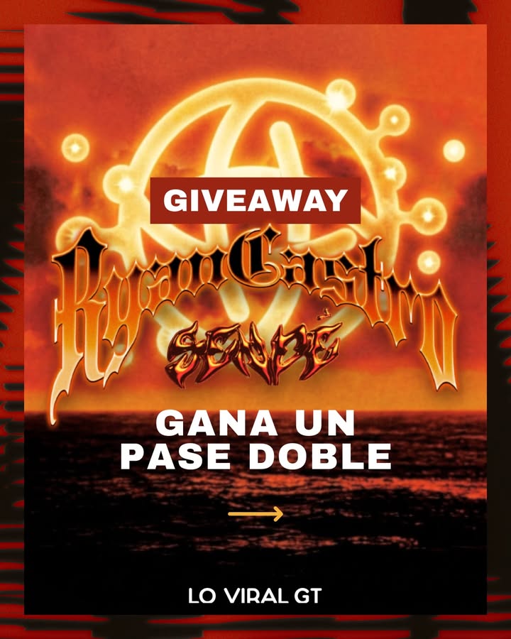 Imagen de 🔥 GIVEAWAY: GANA UN PASE DOBLE PARA VER A RYAN CASTRO �